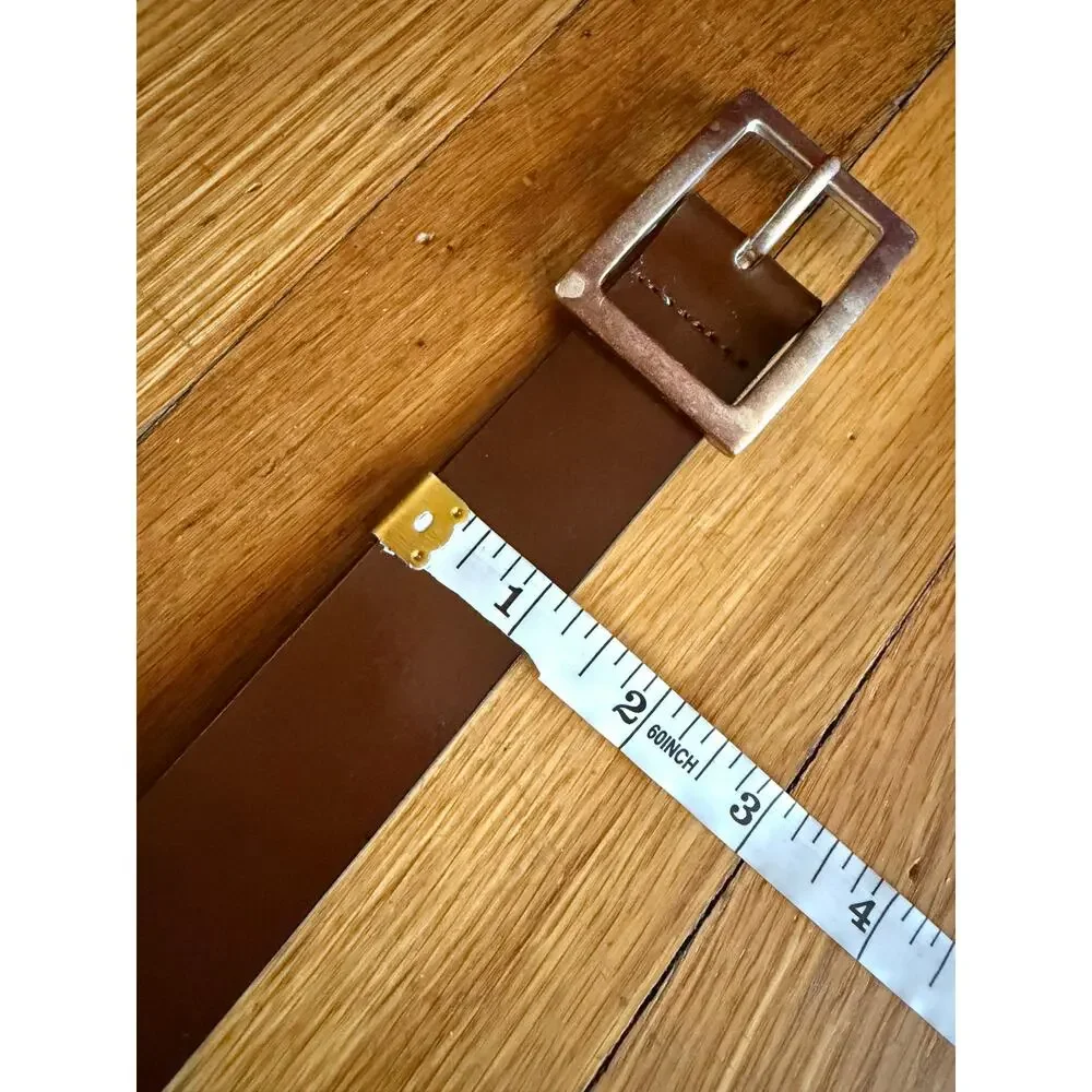 GAP Brown Italian Leather Belt Womens sz 32 - Picture 6 of 9
